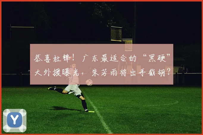 恭喜杜锋！广东最适合的“黑硬”大外援曝光，朱芳雨将出手截胡？